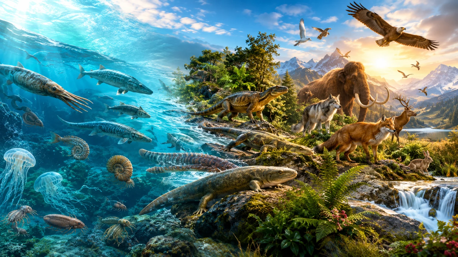 Illustration : L’évolution des espèces